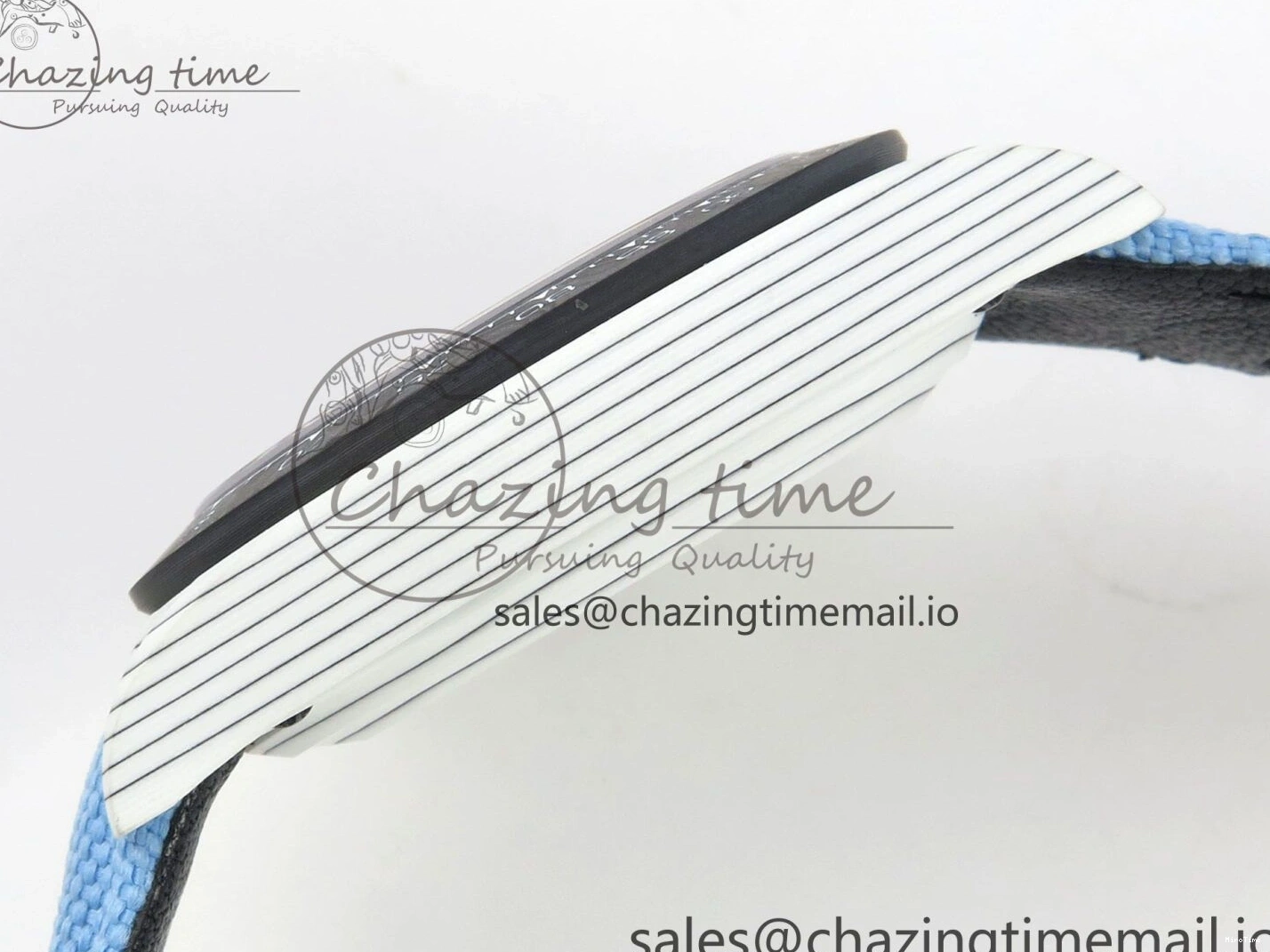 MiroTime 0403 Attractive Daytona DIW Carbon Case and Bezel DIWF Edition Black Dial on Blue Nylon Strap A 71